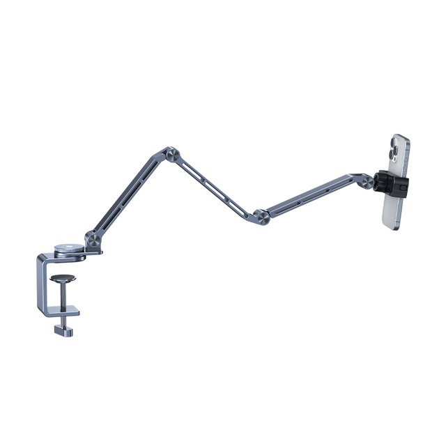 FEIXIANG X62 Clamp-On Phone Stand for Desk 360° Rotatable Aluminum Alloy Factory Direct Product From Tablet PC Stands Expert