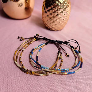 Woven <b>Bracelet</b> Fashion Mixed Color Rice <b>Beads</b> Multi-layer Woven <b>Bracelet</b> for Women Uionen 2277 - Product Image 2