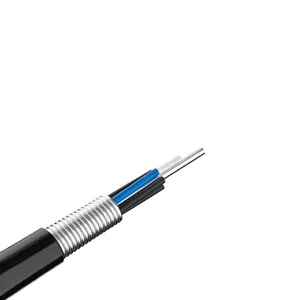 GYTZS kabel serat optik luar ruangan, mode tunggal 9/125 9.7/19.0mm 2core 4core 6core 8core 12core 24core