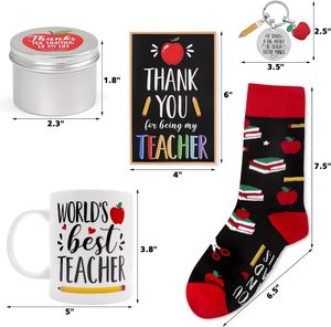 2024 Set regalo personalizzato per insegnanti per donne <span class=keywords><strong>regali</strong></span> di apprezzamento dell'insegnante da parte dello studente che ringraziano il cestino dei <span class=keywords><strong>regali</strong></span> dell'insegnante alla rinfusa - Product Image 2