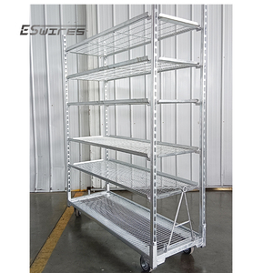 과일 농장 보육 수송 저장 아연 도금 와이어 메쉬 선반 금속 스틸 플랜트 랙 판매 - Product Image 2