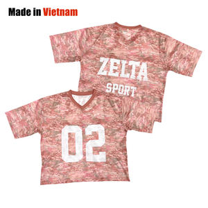 Maillot de football rétro surdimensionné classique de rue personnalisé maillot de football en polyester de conception en maille sublimée - Product Image 1