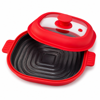 Couvercle de plat de cuisson pour micro-ondes en silicone écologique, compatible lave-vaisselle, accessoire de cuisine pour la cuisson à la chaleur et la cuisson au four