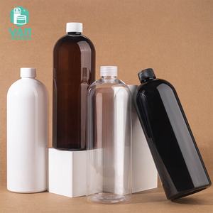 Yan ขวดบีบฝาเกลียวพลาสติกสำหรับสัตว์เลี้ยงขนาด1000มล. หัวไหล่ทรงกลมข<span class=keywords><strong>น</strong></span>าดใหญ่แชมพูสำหรับ<span class=keywords><strong>ผม</strong></span>ทำสบู่เหลว - Product Image 1