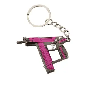 Tabanca Valorant anahtarlık Mini oyuncak tabanca modeli çılgınlık 6cm Reaver Karambit sırada koleksiyonu Metal alaşım Valorant anahtarlık