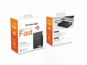 New Portable Hard Drive 500GB Dual-disk High-speed Transmission And Storage Of Data Suitable For Phones And Notebooks