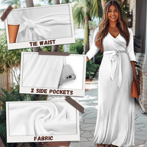 Abito lungo essenziale da donna curvy, casual e confortevole, elasticizzato, taglie forti, stile haitiano, il più venduto del 2026 per <span class=keywords><strong>donne</strong></span> <span class=keywords><strong>formose</strong></span> - Product Image 5