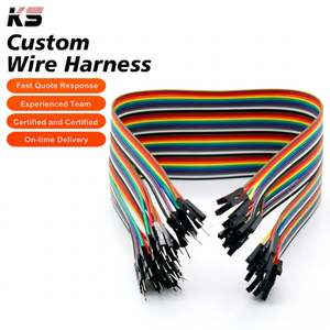 High Quality 40P 2.54mm Pitch Pure Copper Dupont Line Colorful Jumper Wire Male-Female <b>Cable</b> for PCB Automobile Motorcycle - Product Image 1