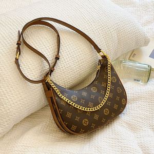 Bolso Bandolera de Lujo Ligero para Mujer, Estilo Versátil para Llevar Bajo el Brazo, Diseño Geométrico en Forma de Media Luna con Cadena.1037 - Product Image 5