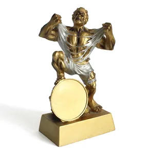 Resin cheap custom novelty art collectible sport award gifts grapple trophy