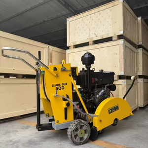 Super promociones 180mm de profundidad gasolina motor diésel cortador de carretera máquina de sierra de hormigón cortador de diamante para carretera de hormigón - Product Image 1