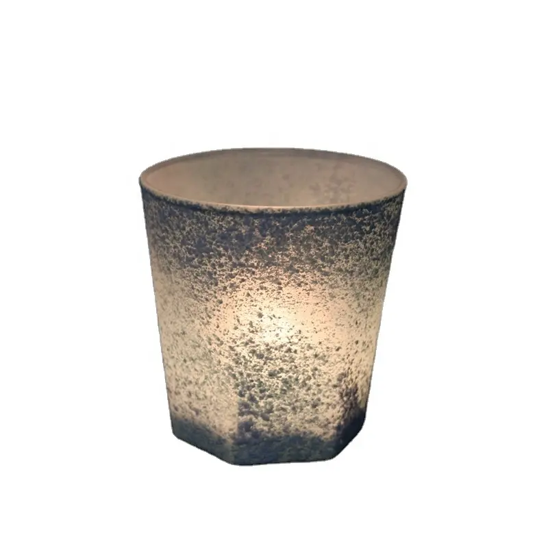 Innovative design candle glass cup in special color as gifts