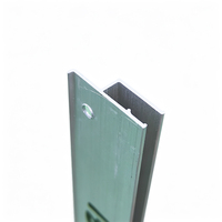 Profilé en alliage d'aluminium anodisé sur mesure pour cadre de boîte lumineuse, anodisation noire et argentée pour boîtier de boîte lumineuse