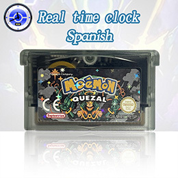 Cartouche Flash ESP espagnole RTC Moemon Quetzal QUEZAL Team Rocket Glazed Dark Worship Unbound Cartouche Carte ROM Hack pour GBA - Product Image 3