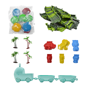 Tự Làm <span class=keywords><strong>Train</strong></span> Theo Dõi Thiết Lập Với Chơi Bột & Đúc Đất Sét-Sáng Tạo Đường Sắt Xây Dựng Đồ Chơi Cho Unisex Lứa Tuổi 5 + - Product Image 6