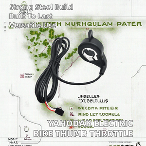 Acelerador de Pulgar para Bicicleta Eléctrica Yahodar KY-EB0098, Conector SM, Acelerador de Acero, Accesorios para Bicicleta Eléctrica, Botón de Dedo - Product Image 2