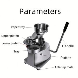 Molde para Prensar <span class=keywords><strong>Hamburguesas</strong></span> de Carne para Uso Doméstico, Máquina Formadora de <span class=keywords><strong>Hamburguesas</strong></span> de Acero Inoxidable - Product Image 5