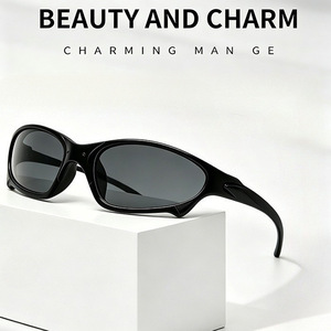 Men's UV400 Sports Sunglasses Outdoor Riding Driving Hiking Full Frame High-definition Sunshade <strong>Glasses</strong> - Product Image 2