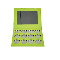 Boîte cadeau auto-montable en carton rigide pliable, matériaux recyclés, emballage de luxe pour palette de fards à paupières, lamination mate