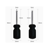 Tournevis plat Phillips court de 4 mm, 5 mm, 6 mm, petit tournevis de précision, outil de réparation manuel