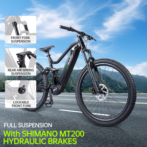 Bicicletta Elettrica da Montagna a 10 Velocità, 48V 17.5Ah, E-MTB con Sospensione Posteriore a Quattro Punti, Motore Bafang Mid Drive, Bicicletta Elettronica per Adulti - Product Image 3