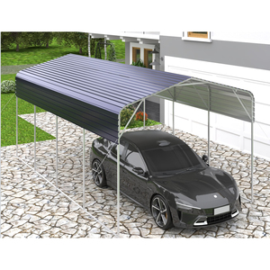 12x20FT <strong>Metal</strong> Carport Heavy Duty Carport with Galvanized Steel Roof and Enhanced <strong>Base</strong> Upgraded Large Outdoor Carport Canopy - Product Image 4