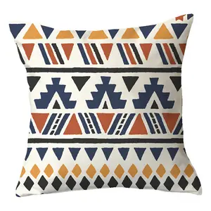Bohemian Farmhouse Pillow Covers Mexico Style Arabesque Pattern Pillowcases