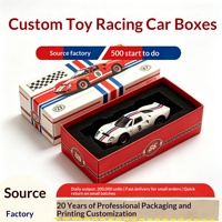 Boîte d'emballage pour voiture de course jouet pour enfants, boîte en papier imprimée en couleur 4x4, boîte cadeau pour voiture de sport télécommandée, impression UV