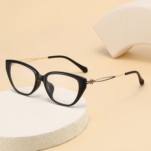 Cat Eye Eyeglasses <b>Frames</b> Full Rim Resin Lens Lightweight Women's Fashion Glasses For <b>Round</b> Face - Product Image 2