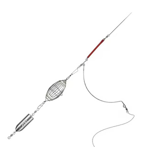 Cage à appâts de nidification en acier inoxydable Piège à <span class=keywords><strong>carpe</strong></span> Articles de pêche Cage à poulet Cage à appâts de lanceur d'olive - Product Image 1