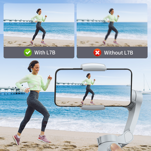 L7bpro 3 cầm tay có thể gập lại Gimbal ổn định cho điện thoại thông minh ai tự động theo dõi khuôn mặt theo dõi vlog Selfie - Product Image 3