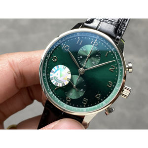 Reloj Cronógrafo de Alta Gama para Hombre con Esfera de 41 mm, Movimiento de Diseño con Logotipo Personalizado, Correa de Cuero de 22 mm, OEM ODM de la Marca Shanghai - Product Image 2
