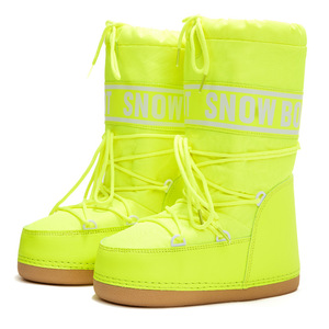 Sepatu Bot Musim Dingin Wanita Berlapis Bulu Tebal Hangat, Tren Fashion, Tahan Air, Anti Selip, Model Moon Shoes - Product Image 4