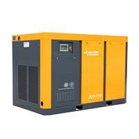 Compresseur d'air à vis rotatif industriel CE 250KW-7.5KW Stationnaire Variateur de fréquence Réduction du bruit