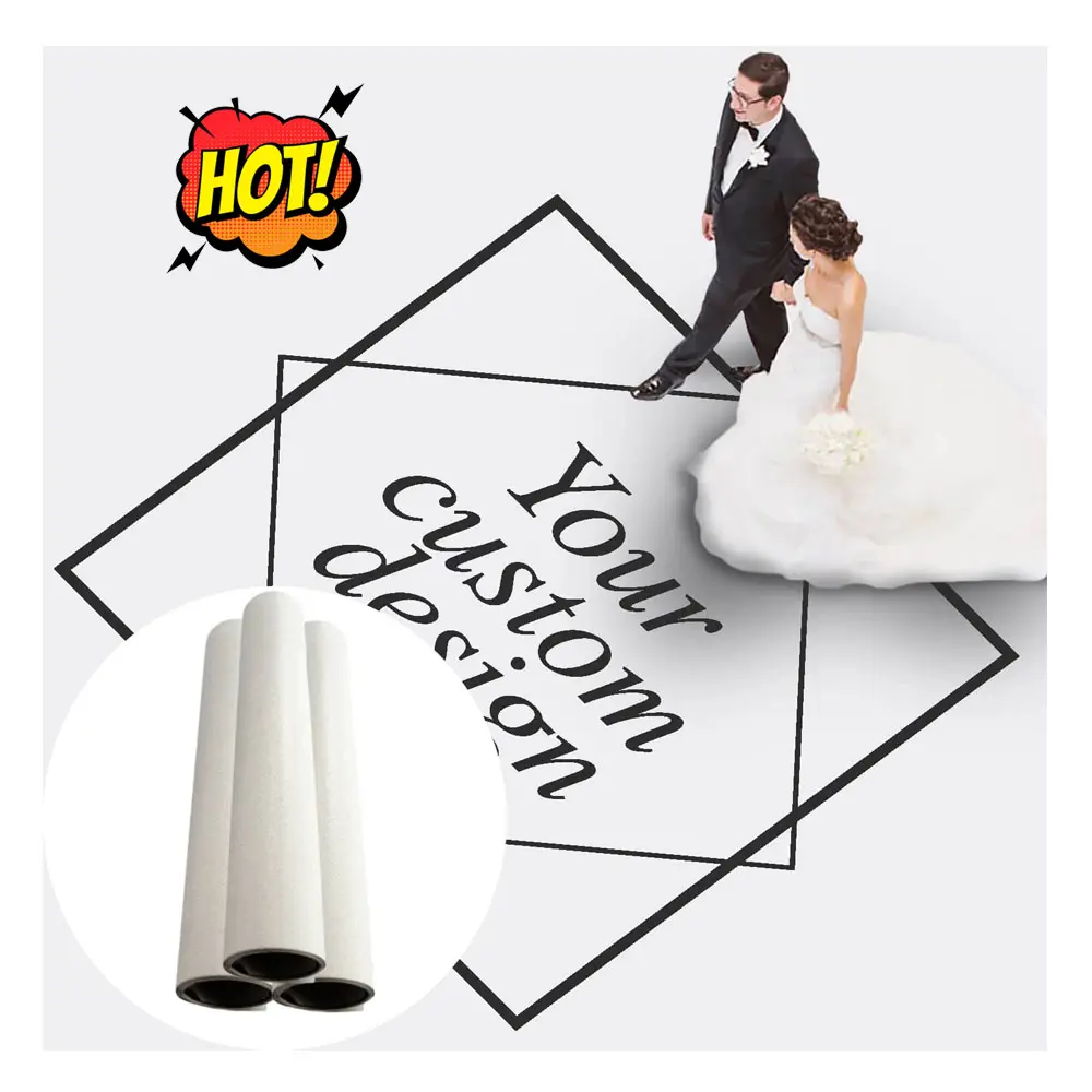 Autocollants de sol de danse de mariage en vinyle amovibles en vinyle auto-adhésif pour la décoration de mariage