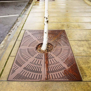 Rejillas Decorativas Art Deco de Acero Corten Personalizadas - Uso en Interiores/Exteriores, Resistentes a la Intemperie, Dimensiones Personalizables - Product Image 1