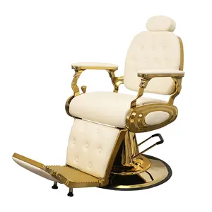 Modern Gold Heavy-Duty Barber Chair High Quality Salon Chair From Factory