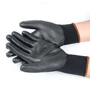 ライナーブラックニトリルコーティンググローブナイロンオイルグリップメカニカルワークグローブ自動車用コーティンググローブPU - Product Image 2