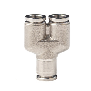 Yixin Stainless <b>Steel</b> Pneumatic Y-Type Tee PY Reducer 304 <b>Quick</b> Connect Fittings For Air Hose Connection - Product Image 1