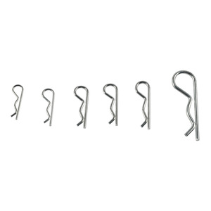 QIHUI Hairpin Cotter <b>Pins</b> Set 250Pcs M1.5 M2.5 M3 M4 Steel Safety <b>Pins</b> For General Use - Product Image 4