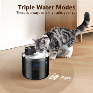 Fuente de agua <span class=keywords><strong>para</strong></span> <span class=keywords><strong>gatos</strong></span> sin bomba Diseño de carga inalámbrica Sin bomba <span class=keywords><strong>Bebedero</strong></span> de mascotas circulante automático seguro <span class=keywords><strong>para</strong></span> <span class=keywords><strong>gatos</strong></span> - Product Image 3