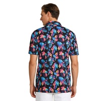 Camiseta de Golf Personalizada para Hombre, de Secado Rápido, Elástica en 4 Direcciones, Absorbente de Humedad, 100% Poliéster, Estampada, Tipo Polo