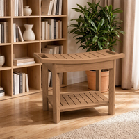 Table d'appoint de pique-nique d'extérieur, mobilier de jardin écologique, mobilier d'extérieur en plastique imitation bois, table d'appoint de patio en plastique