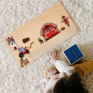 <span class=keywords><strong>Puzzle</strong></span> en <span class=keywords><strong>bois</strong></span> avec nom anglais, <span class=keywords><strong>puzzle</strong></span> de table portable, <span class=keywords><strong>puzzle</strong></span> éducatif 3D, jouet cadeau pour le premier anniversaire des enfants - Product Image 1