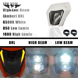 Pour <span class=keywords><strong>KTM</strong></span> FREERIDE 250 F AU US EU <span class=keywords><strong>2018</strong></span> <span class=keywords><strong>690</strong></span> Enduro SMC R EXC-F EXC XC-W Pièces de moto tout-terrain Clignotant Phare avant Phare avant - Product Image 3