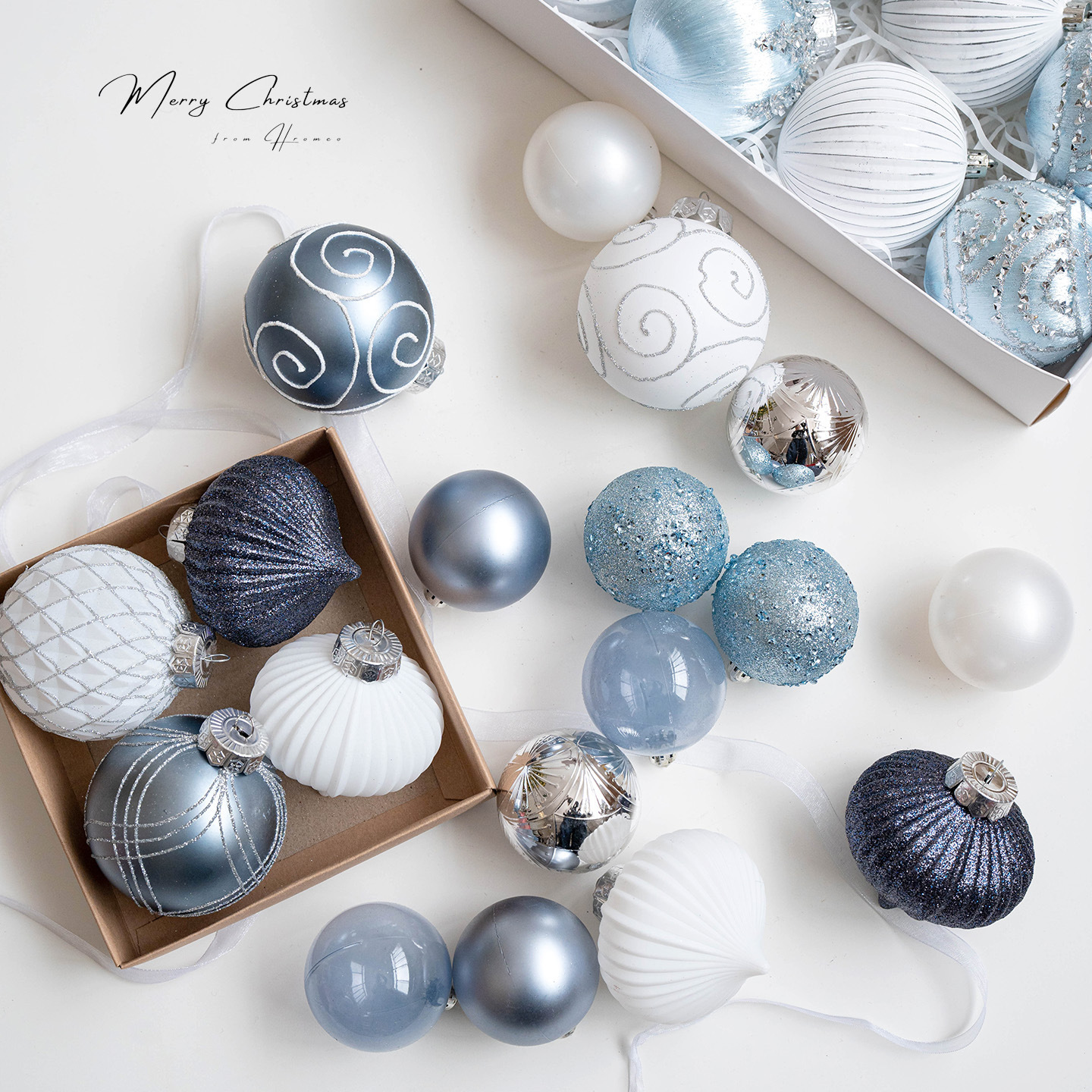 Blue and White