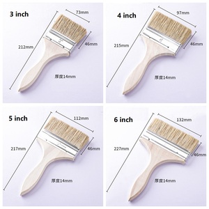 천연 강모 다기능 천연 강모 오일 페인트 브러시 건축 브러시 페인팅 천연 브러시 - Product Image 4