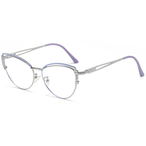 Kính mắt thời trang chống ánh sáng xanh cá tính phong cách INS retro khung kim loại xu hướng 2026 - Product Image 1