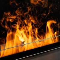 Noyau de cheminée électronique à atomisation 3D Humidificateur à flamme véritable Chauffage de cheminée simulé Meuble TV décoratif