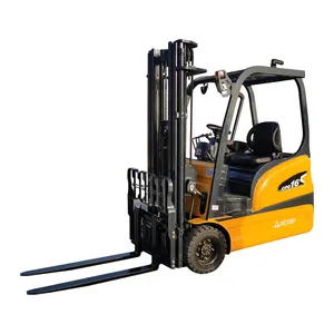 Hızlı şarj ile forklift  3 tekerlekli elektrikli 1.5 Ton 1.8 Ton 2 Ton küçük lityum-iyon akülü Forklift